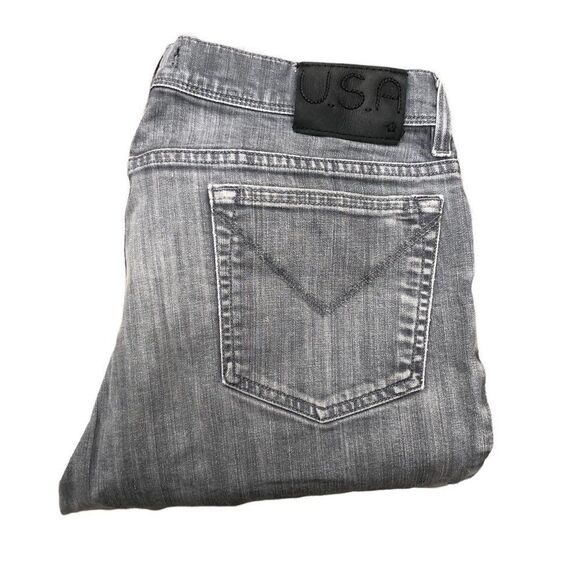 RARE John Varvatos Designer Jeans Size 36 Gray - Picture 1 of 12